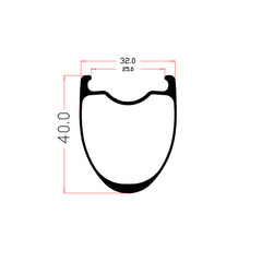 700C G25 그래블 휠 DT 스위스 허브 장착