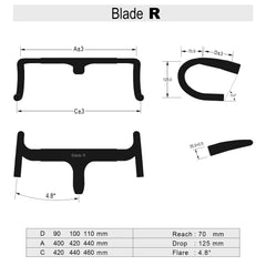 一体型カーボンハンドルバーBlade-R