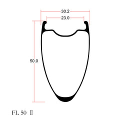 FL40/50 Max 와이드 림 로드 브레이크 휠 「내폭 23 mm] 